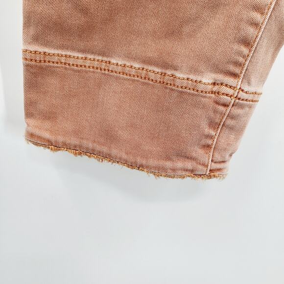 J. Jill Denim Authentic Fit Cropped Copper Orange Jeans Zip Fly Women's Size 10 - Picture 4 of 8